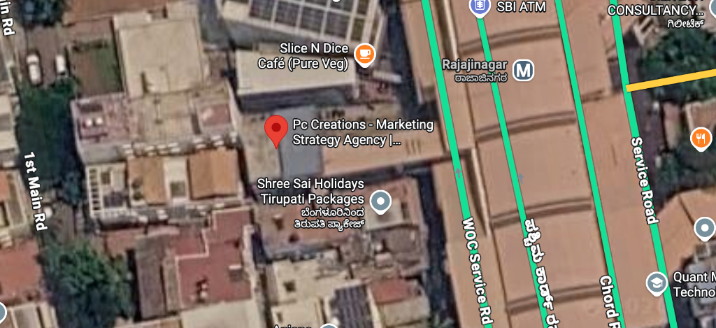 PC Creations Location - Rajajinagar, Bangalore